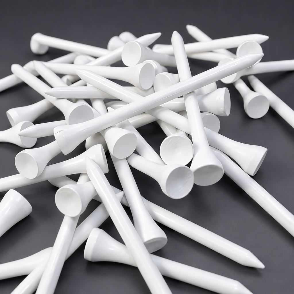 Premium Wooden Golf Tees – 100 Pack (7cm)