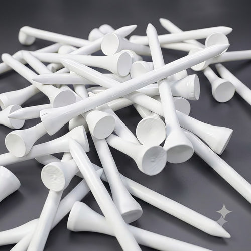 Premium Wooden Golf Tees – 100 Pack (7cm)